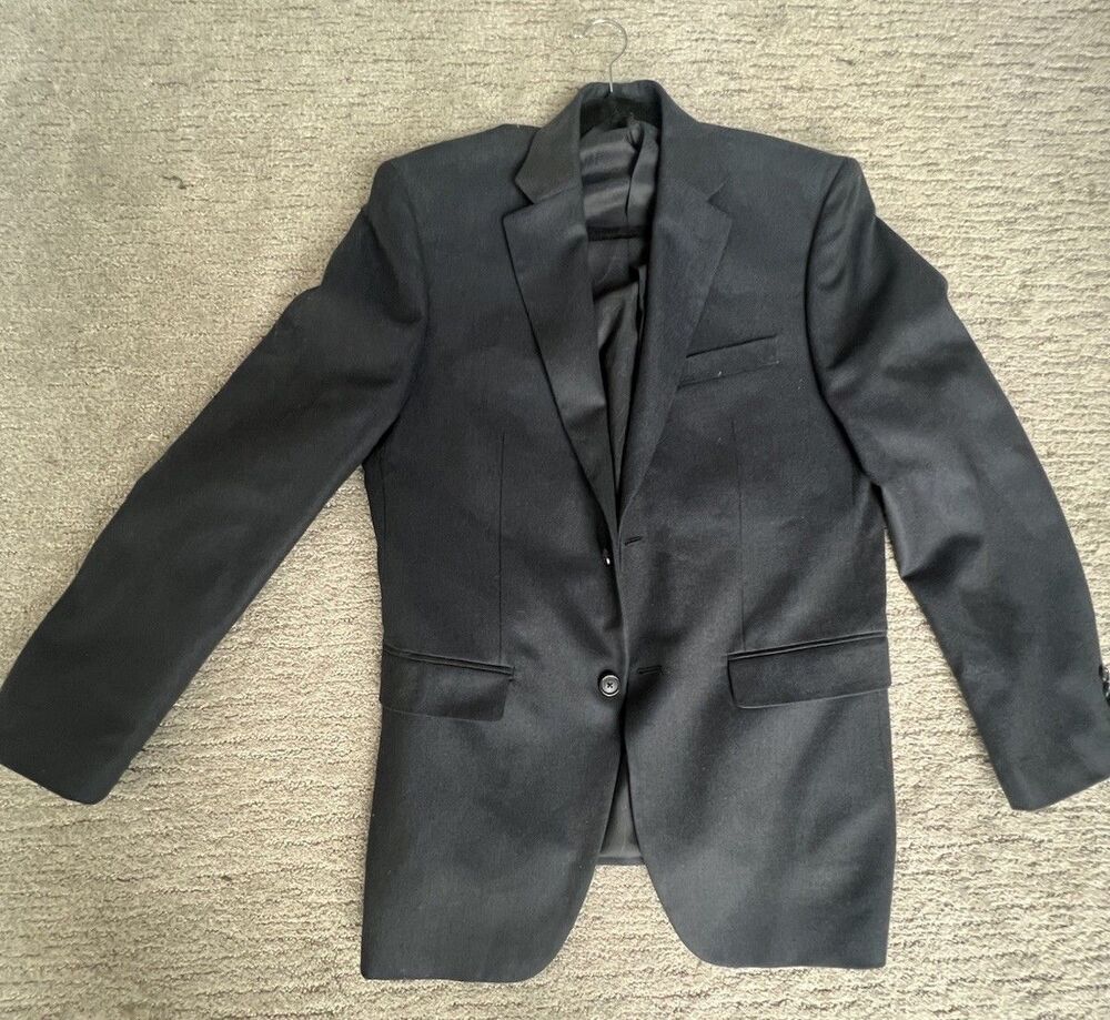 100% Wool Michael Kors Men's Dark Navy Blue Solid Wool Blazer 38R